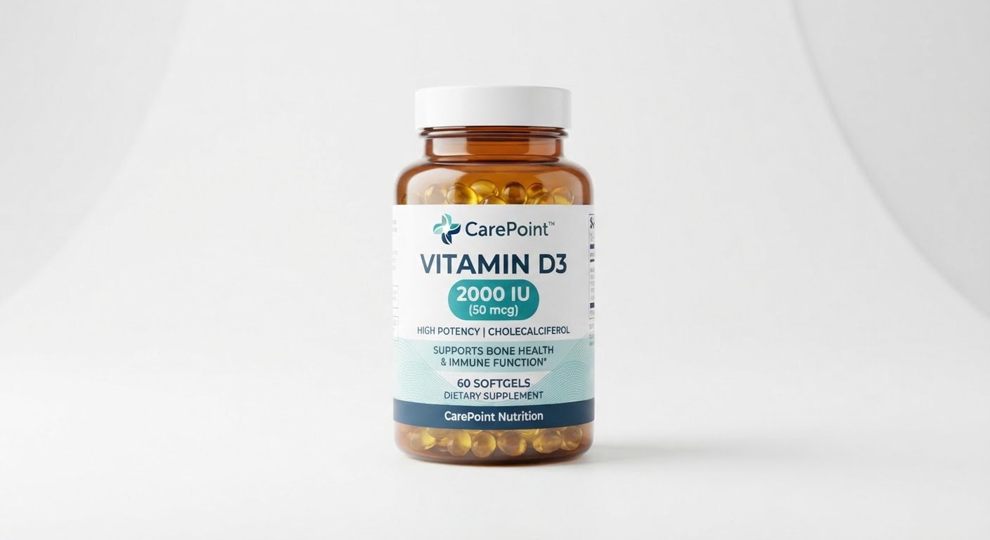 Vitamin D3 2000IU — 60 Softgels